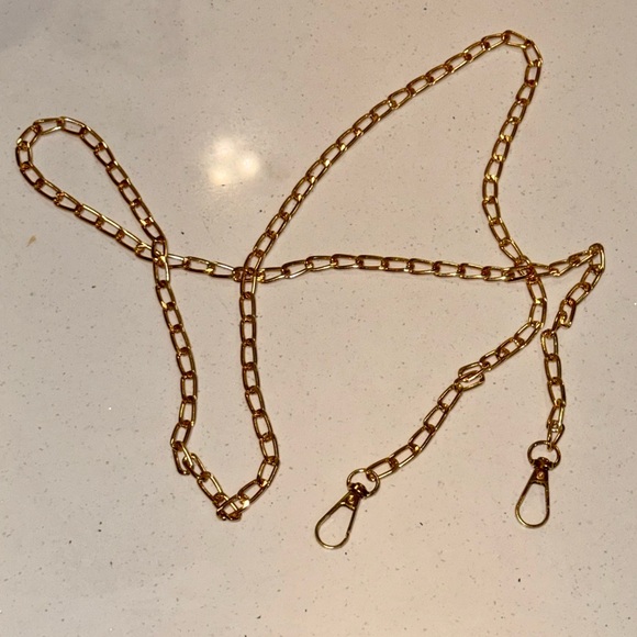NEW 4’ Gold Tone Chain Link Crossbody Purse Strap - Picture 6 of 9